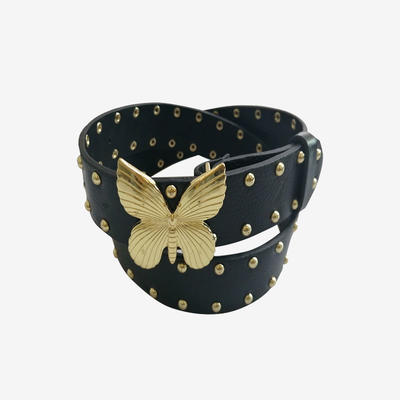 Butterfly shape buckle women belt